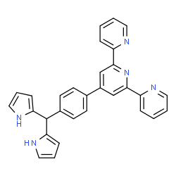 ChemSpider 2D Image | 4'-[4-(Di-1H-pyrrol-2-ylmethyl)phenyl]-2,2':6',2''-terpyridine | C30H23N5