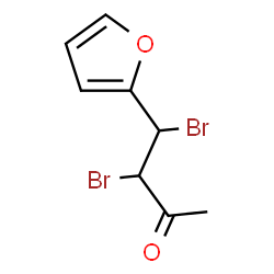 ChemSpider 2D Image | 3,4-Dibromo-4-(2-furyl)-2-butanone | C8H8Br2O2
