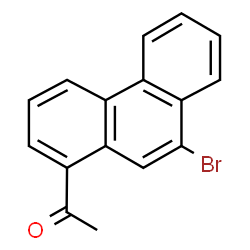 ChemSpider 2D Image | 1-(9-Bromo-1-phenanthryl)ethanone | C16H11BrO