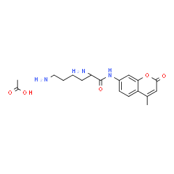 ChemSpider 2D Image | N-(4-Methyl-2-oxo-2H-chromen-7-yl)lysinamide acetate (1:1) | C18H25N3O5
