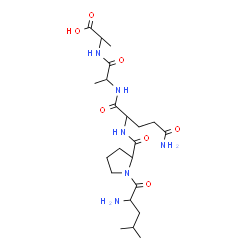 ChemSpider 2D Image | Leucylprolylglutaminylalanylalanine | C22H38N6O7