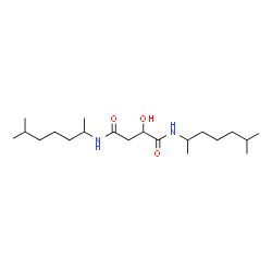 ChemSpider 2D Image | 2-Hydroxy-N,N'-bis(6-methyl-2-heptanyl)succinamide | C20H40N2O3