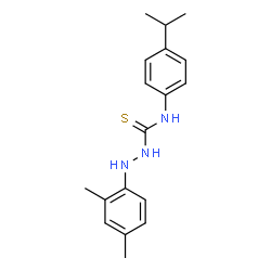 ChemSpider 2D Image | 2-(2,4-Dimethylphenyl)-N-(4-isopropylphenyl)hydrazinecarbothioamide | C18H23N3S
