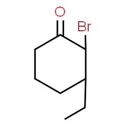 ChemSpider 2D Image | 2-Bromo-3-ethylcyclohexanone | C8H13BrO