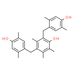 ChemSpider 2D Image | 2,4-Bis(4-hydroxy-2,5-dimethylbenzyl)-3,5,6-trimethylphenol | C27H32O3