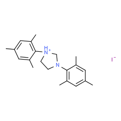 ChemSpider 2D Image | 1,3-Dimesitylimidazolidin-1-ium iodide | C21H29IN2