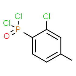 ChemSpider 2D Image | (2-Chloro-4-methylphenyl)phosphonic dichloride | C7H6Cl3OP
