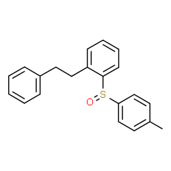 ChemSpider 2D Image | 1-[(4-Methylphenyl)sulfinyl]-2-(2-phenylethyl)benzene | C21H20OS