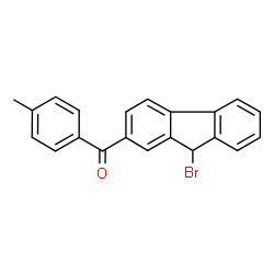 ChemSpider 2D Image | (9-Bromo-9H-fluoren-2-yl)(4-methylphenyl)methanone | C21H15BrO