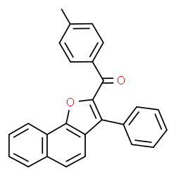 ChemSpider 2D Image | (4-Methylphenyl)(3-phenylnaphtho[1,2-b]furan-2-yl)methanone | C26H18O2