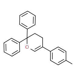 ChemSpider 2D Image | 5-(4-Methylphenyl)-2,2-diphenyl-3,4-dihydro-2H-pyran | C24H22O
