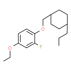 ChemSpider 2D Image | 4-Ethoxy-2-fluoro-1-[(4-propylcyclohexyl)methoxy]benzene | C18H27FO2