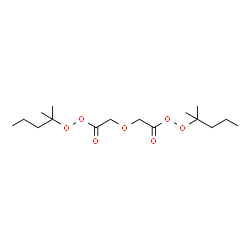 ChemSpider 2D Image | Bis(2-methyl-2-pentanyl) 2,2'-oxydiethaneperoxoate | C16H30O7