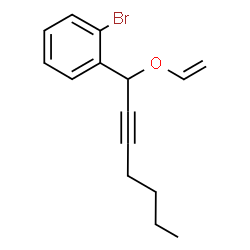 ChemSpider 2D Image | 1-Bromo-2-[1-(vinyloxy)-2-heptyn-1-yl]benzene | C15H17BrO