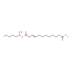 ChemSpider 2D Image | 1-(1-Hydroxyhexyl) 12-methyl (3E)-3-dodecenedioate | C19H34O5