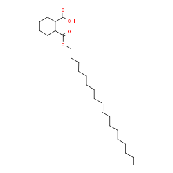 ChemSpider 2D Image | 2-{[(9E)-9-Octadecen-1-yloxy]carbonyl}cyclohexanecarboxylic acid | C26H46O4