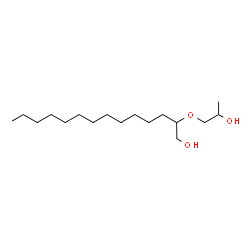 ChemSpider 2D Image | 2-(2-Hydroxypropoxy)-1-tetradecanol | C17H36O3