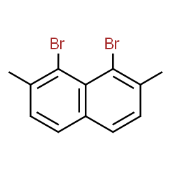 ChemSpider 2D Image | 1,8-Dibromo-2,7-dimethylnaphthalene | C12H10Br2