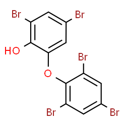 ChemSpider 2D Image | 2,4-Dibromo-6-(2,4,6-tribromophenoxy)phenol | C12H5Br5O2