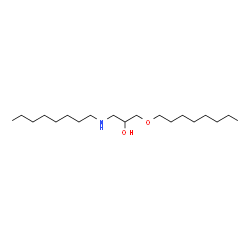 ChemSpider 2D Image | 1-(Octylamino)-3-(octyloxy)-2-propanol | C19H41NO2