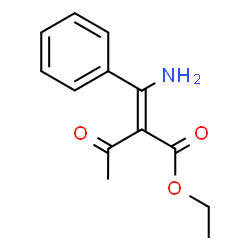 ChemSpider 2D Image | Ethyl (2Z)-2-[amino(phenyl)methylene]-3-oxobutanoate | C13H15NO3