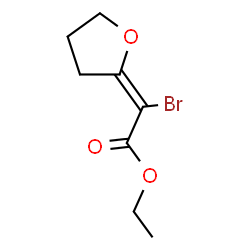 ChemSpider 2D Image | Ethyl (2Z)-bromo(dihydro-2(3H)-furanylidene)acetate | C8H11BrO3