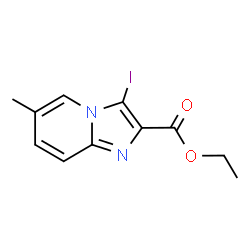 ChemSpider 2D Image | Ethyl 3-iodo-6-methylimidazo[1,2-a]pyridine-2-carboxylate | C11H11IN2O2