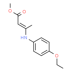 ChemSpider 2D Image | Methyl (2E)-3-[(4-ethoxyphenyl)amino]-2-butenoate | C13H17NO3