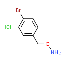 ChemSpider 2D Image | O-(4-Bromobenzyl)hydroxylamine hydrochloride | C7H9BrClNO