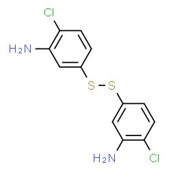 ChemSpider 2D Image | 3,3'-Disulfanediylbis(6-chloroaniline) | C12H10Cl2N2S2