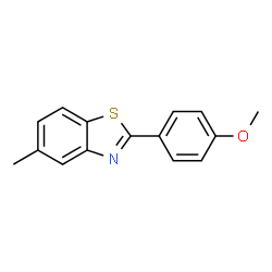 ChemSpider 2D Image | 2-(4-Methoxyphenyl)-5-methylbenzo[d]thiazole | C15H13NOS
