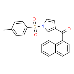 ChemSpider 2D Image | {1-[(4-Methylphenyl)sulfonyl]-1H-pyrrol-3-yl}(1-naphthyl)methanone | C22H17NO3S