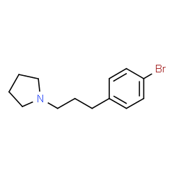 ChemSpider 2D Image | 1-(3-(4-Bromophenyl)propyl)pyrrolidine | C13H18BrN