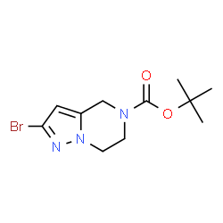 ChemSpider 2D Image | tert-butyl 2-bromo-4H,5H,6H,7H-pyrazolo[1,5-a]pyrazine-5-carboxylate | C11H16BrN3O2