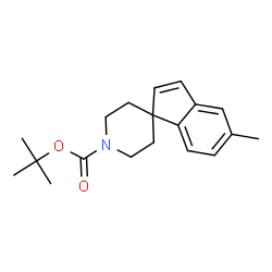 ChemSpider 2D Image | tert-butyl 5-methylspiro[indene-1,4'-piperidine]-1'-carboxylate | C19H25NO2
