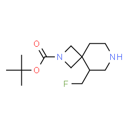 ChemSpider 2D Image | 2-Methyl-2-propanyl 5-(fluoromethyl)-2,7-diazaspiro[3.5]nonane-2-carboxylate | C13H23FN2O2