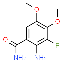 ChemSpider 2D Image | 2-Amino-3-fluoro-4,5-dimethoxybenzamide | C9H11FN2O3