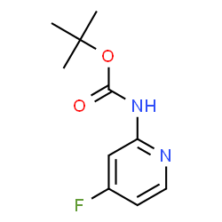 ChemSpider 2D Image | tert-butyl N-(4-fluoropyridin-2-yl)carbamate | C10H13FN2O2
