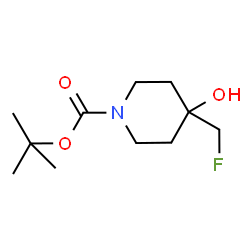 ChemSpider 2D Image | 1-Boc-4-(fluoromethyl)-4-hydroxypiperidine | C11H20FNO3