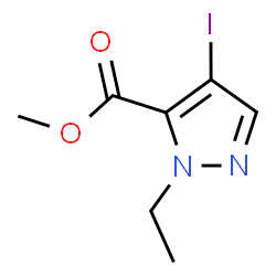ChemSpider 2D Image | methyl 2-ethyl-4-iodopyrazole-3-carboxylate | C7H9IN2O2