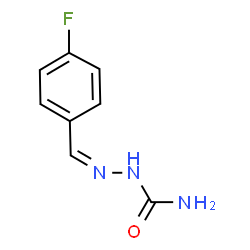 ChemSpider 2D Image | (2Z)-2-(4-Fluorobenzylidene)hydrazinecarboxamide | C8H8FN3O