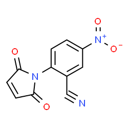 ChemSpider 2D Image | 2-(2,5-Dioxo-2,5-dihydro-1H-pyrrol-1-yl)-5-nitrobenzonitrile | C11H5N3O4