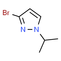 ChemSpider 2D Image | 3-BROMO-1-ISOPROPYLPYRAZOLE | C6H9BrN2