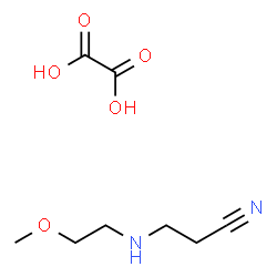 ChemSpider 2D Image | 3-[(2-Methoxyethyl)amino]propanenitrile ethanedioate (1:1) | C8H14N2O5