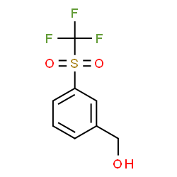 ChemSpider 2D Image | {3-[(Trifluoromethyl)sulfonyl]phenyl}methanol | C8H7F3O3S