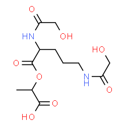 ChemSpider 2D Image | 2-[(N~2~,N~5~-Diglycoloylornithyl)oxy]propanoic acid | C12H20N2O8