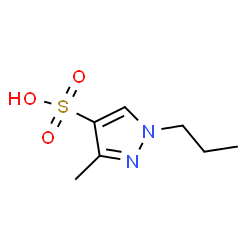ChemSpider 2D Image | 3-Methyl-1-propyl-1H-pyrazole-4-sulfonic acid | C7H12N2O3S