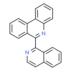 ChemSpider 2D Image | 6-(1-Isoquinolinyl)phenanthridine | C22H14N2