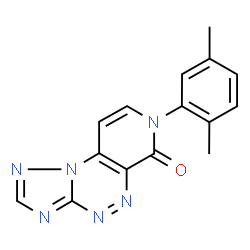 ChemSpider 2D Image | 7-(2,5-Dimethylphenyl)pyrido[4,3-e][1,2,4]triazolo[5,1-c][1,2,4]triazin-6(7H)-one | C15H12N6O