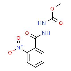 ChemSpider 2D Image | Methyl 2-(2-nitrobenzoyl)hydrazinecarboxylate | C9H9N3O5
